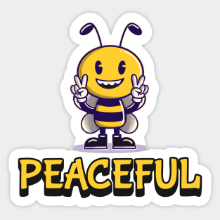 Bee Peaceful Sticker